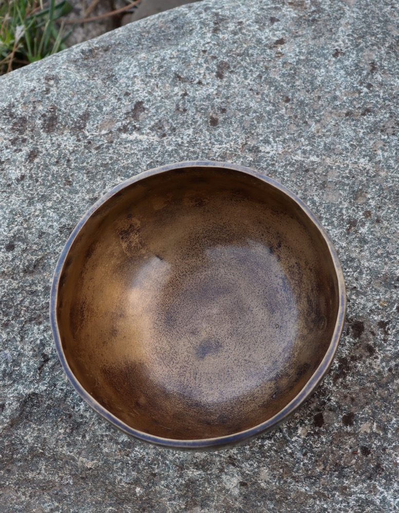 Klangschale Vollmond Saturn 15 cm inkl. Schl. und Kissen
