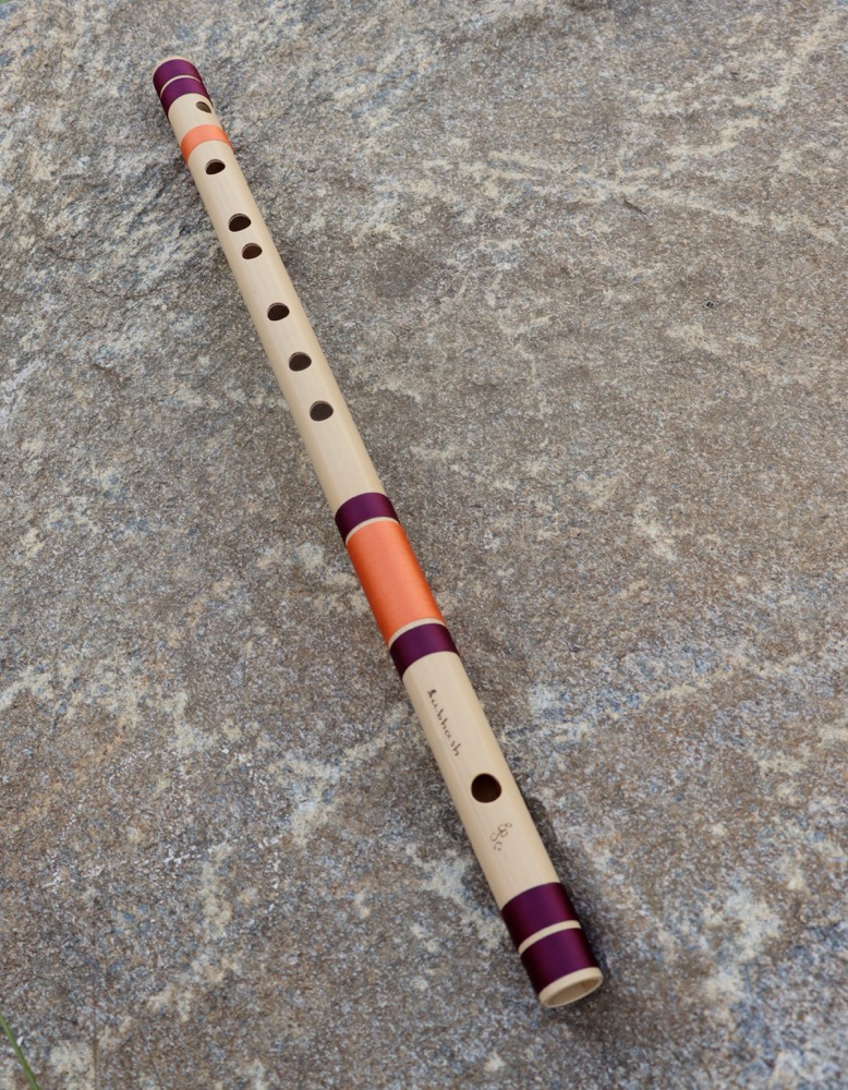 Bansuri Flöte Bambus A# 440 hz inkl. Hartschalenköcher 