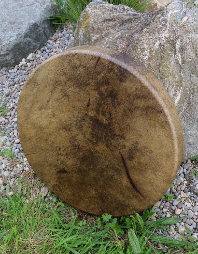 Vollmondritual Trommel Sept 25 Rothirsch Bulle 50 cm