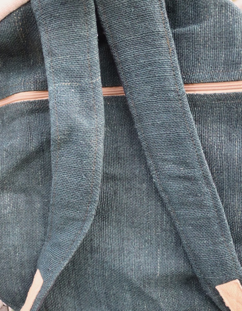 Trommeltasche Hanf mit Rucksackgurten 45/46 cm 