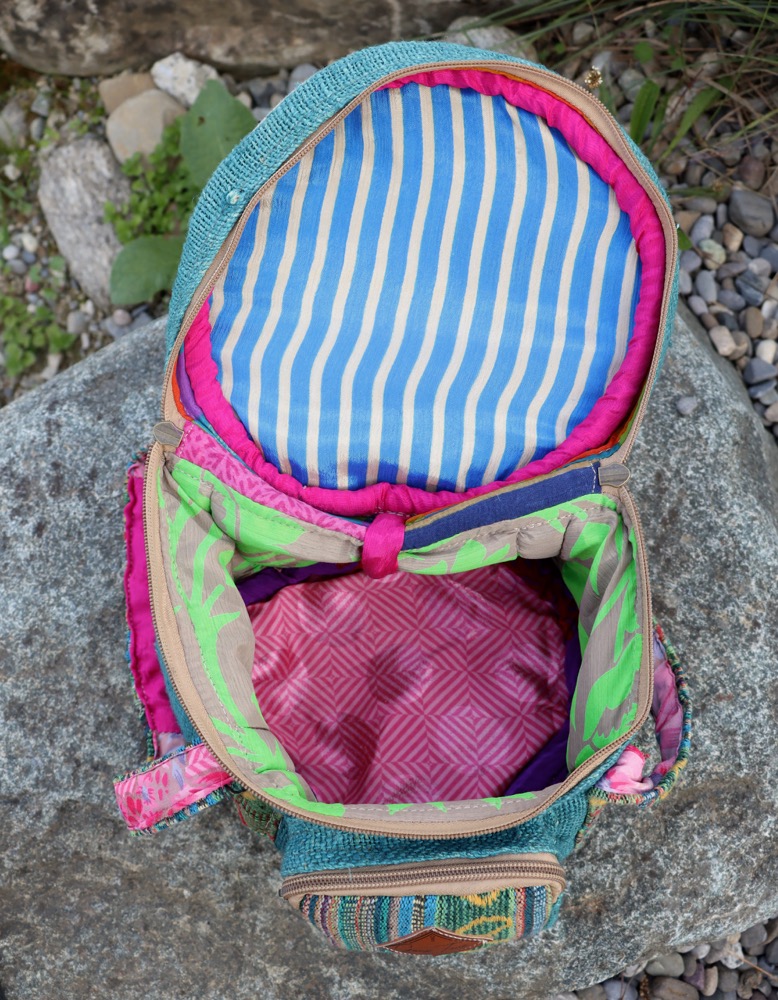 wunderbare Tasche für Klangschalen Set bis 18 cm Hanfstoff