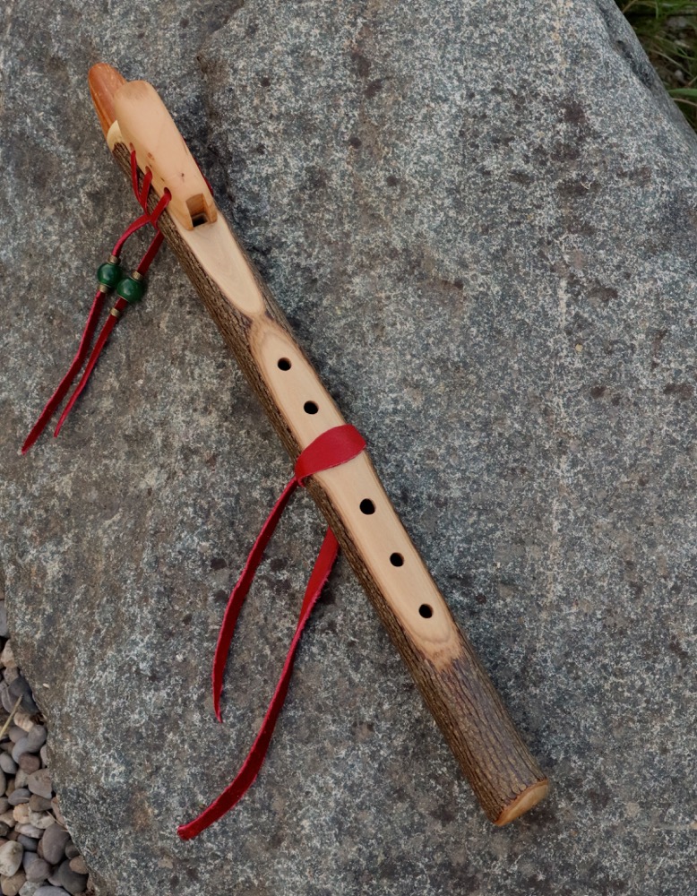 Gebetsflöte Hartriegel a Flöte Jade  432 hz
