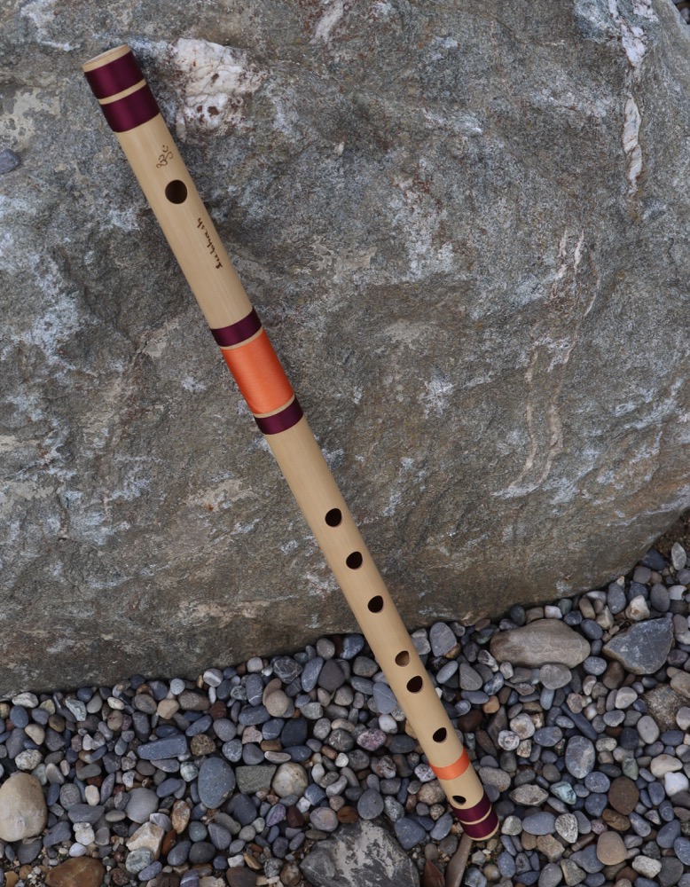 Bansuri Flöte Bambus A# 432 hz inkl. Hartschalenköcher