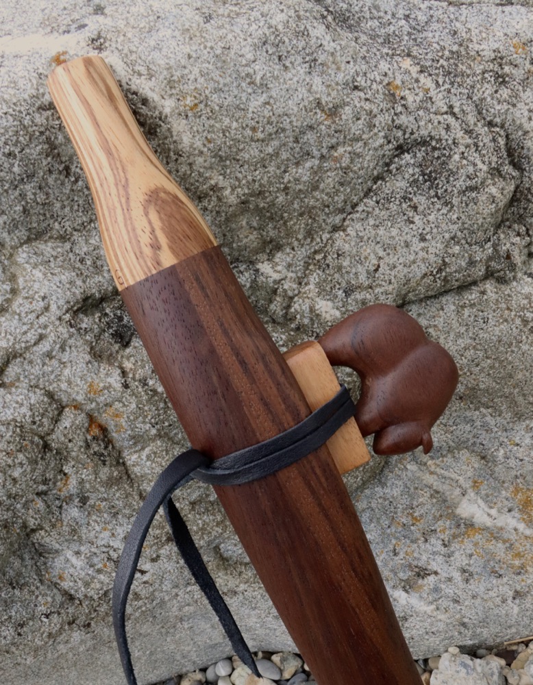 native american flute Schwarznuss Bison G 432 hz