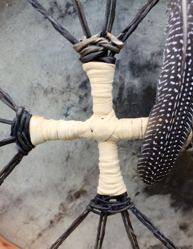 Vollmondritual Trommel Dez 25 Rothirsch Bulle 41 cm