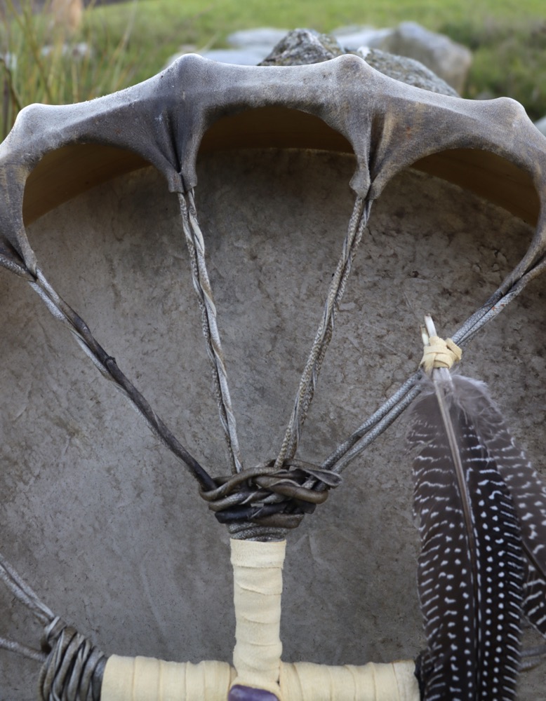 Neumondritual Trommel Okt 25 Rothirsch Bulle 55 cm