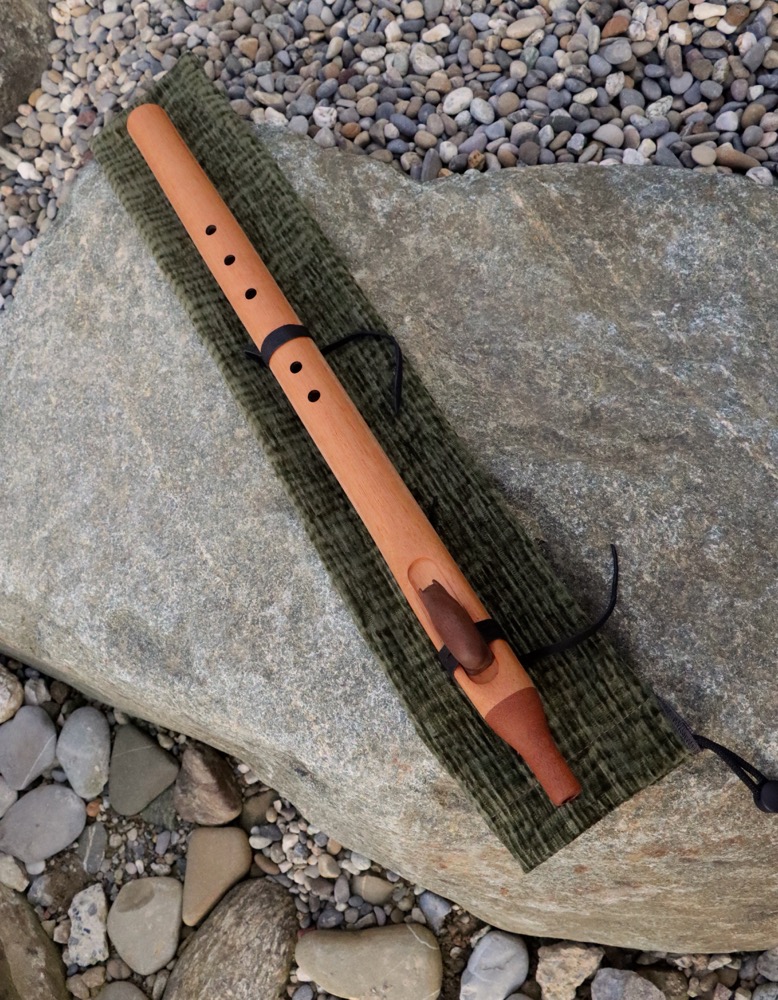 native american flute "Bärenkraft" Mahagoni D 432 hz