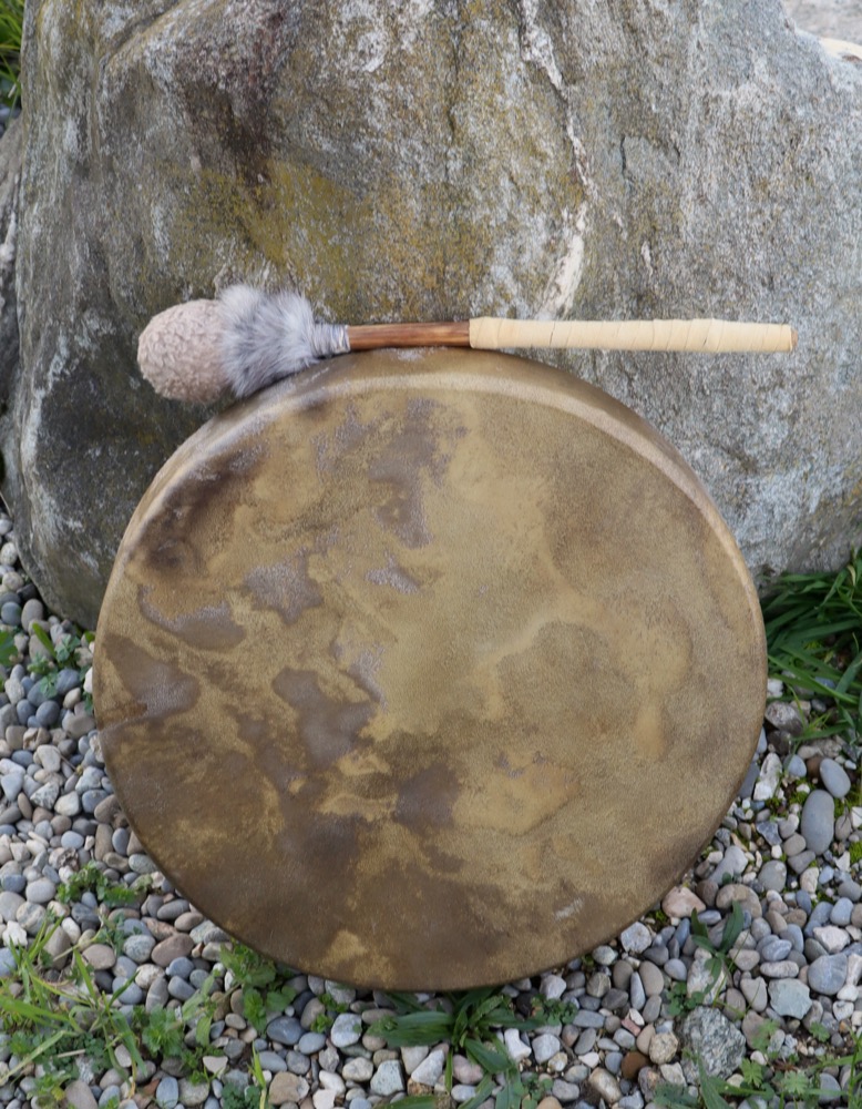 Schamanen Trommel Neumond Okt. 25 Rothirsch Bulle 35 cm