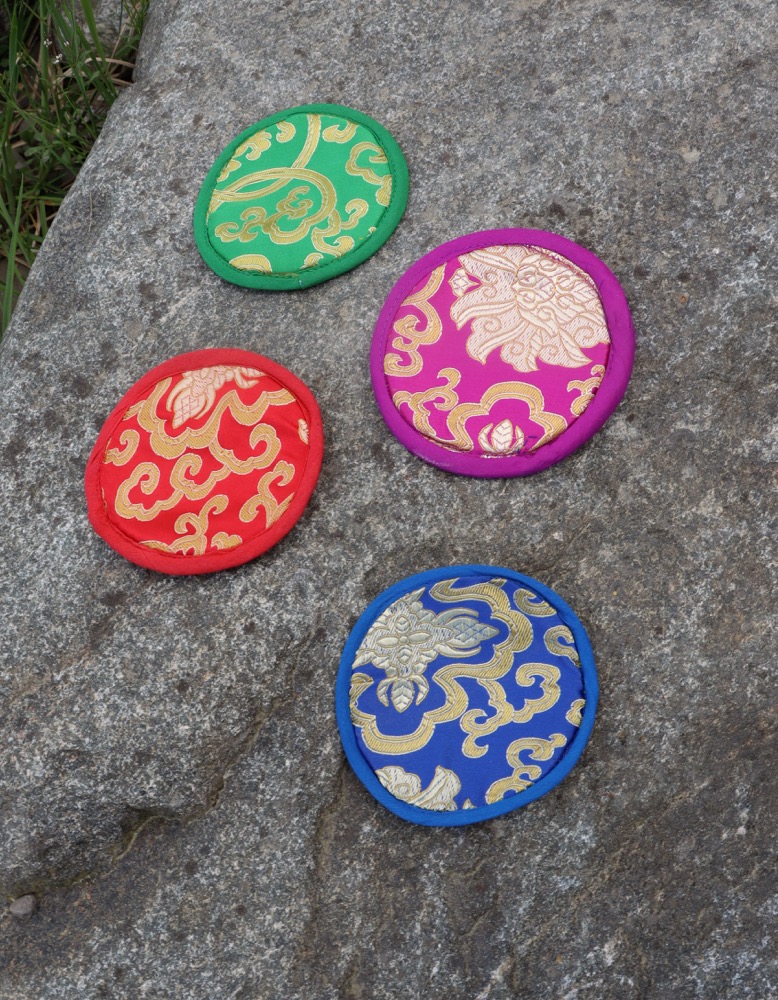 Klangschale Vollmond Mond Sid. 12 cm inkl. Schlägel und Kissen