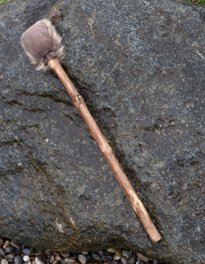 Trommelschlägel Fell/Leder Trommelgrösse 45/50 cm