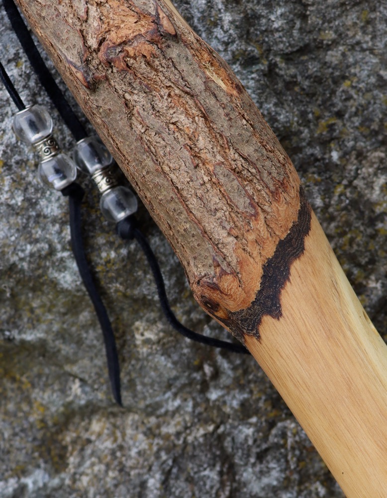 Gebetsflöte Holunder D Flöte 432 Bergkristall