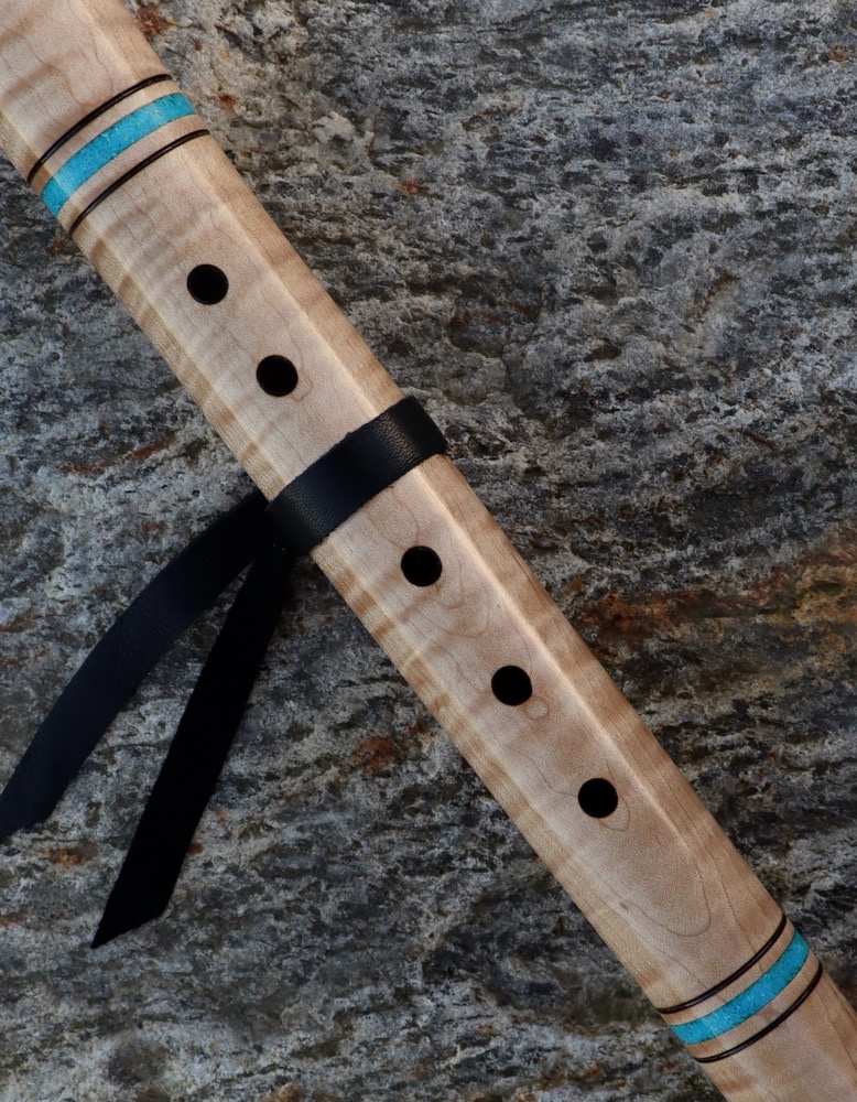 Liebhaberflöte Tiger Mapel Totem Kolibri a Flöte  432 hz