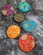 Klangschale Mond Siderisch  17,5 cm inkl. Schlägel und Kissen