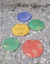 Therapie Klangschale Himalaya SONNE 26,5 cm inkl. Schlägel u Kissen