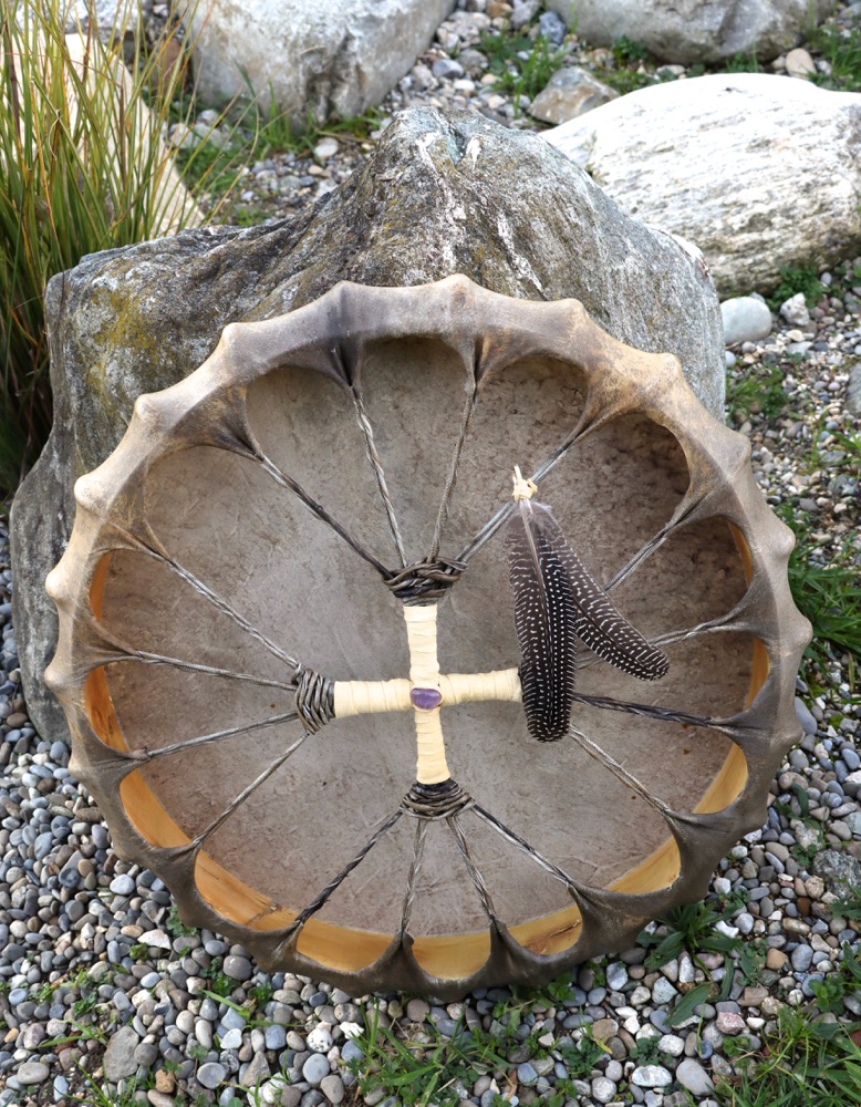 Neumondritual Trommel Okt 25 Rothirsch Bulle 55 cm