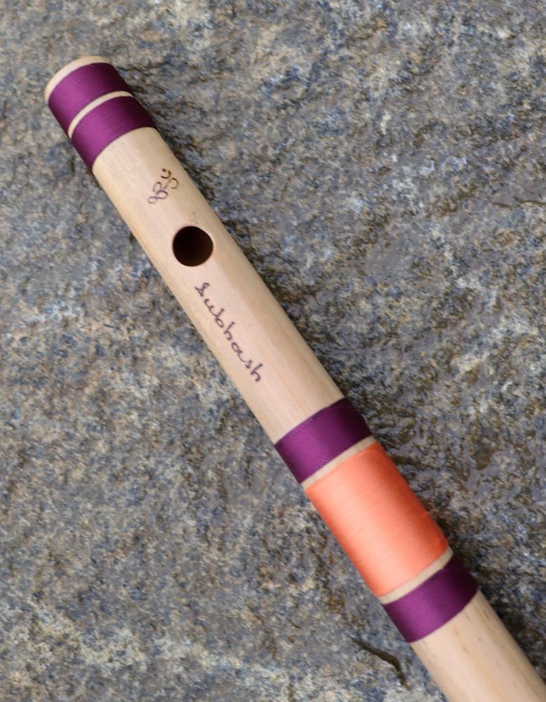 Bansuri Flöte Bambus C# 432 hz inkl. Hartschalenköcher
