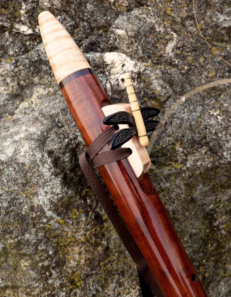 Gebetsflöte Liebhaberflöte Walnuss Ahorn Libelle E 432 hz