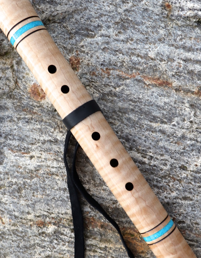 Liebhaberflöte Ahorn Riegelwuchs  Kolibri g moll 432 hz 