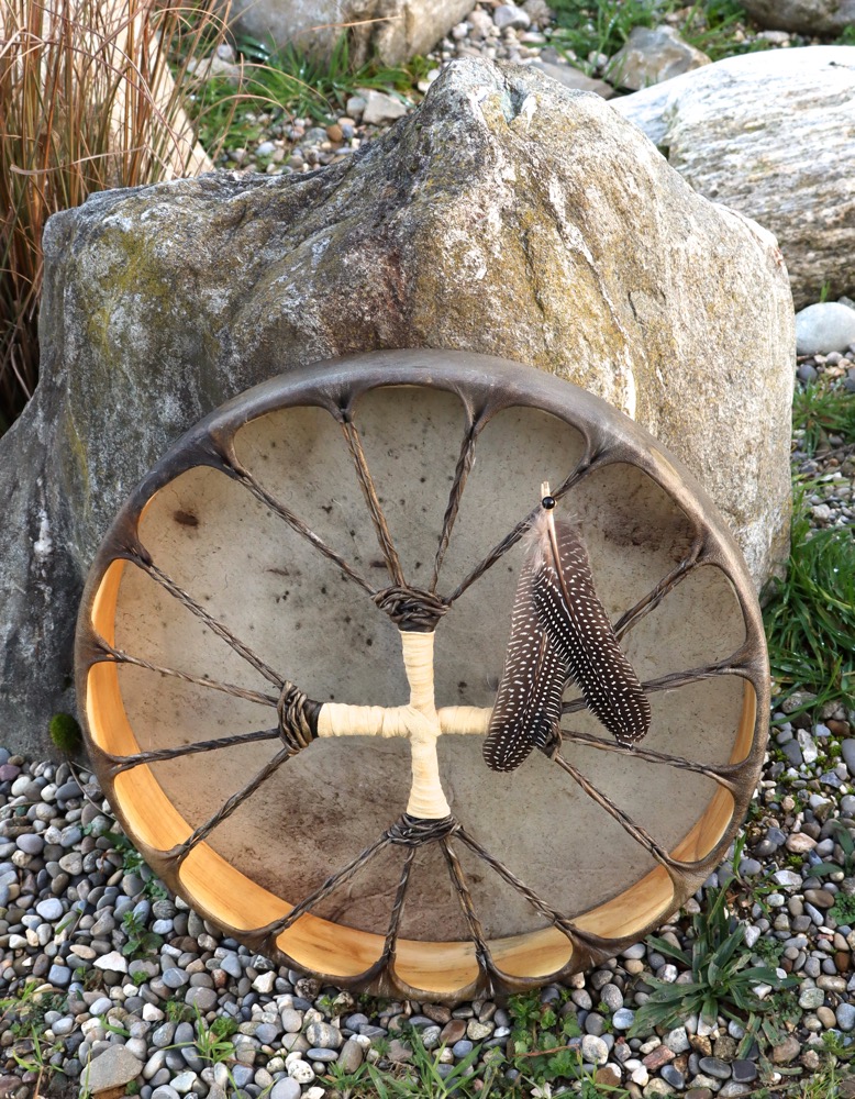 Neumondritual Trommel Nov 25 Rothirsch Kuh 46 cm