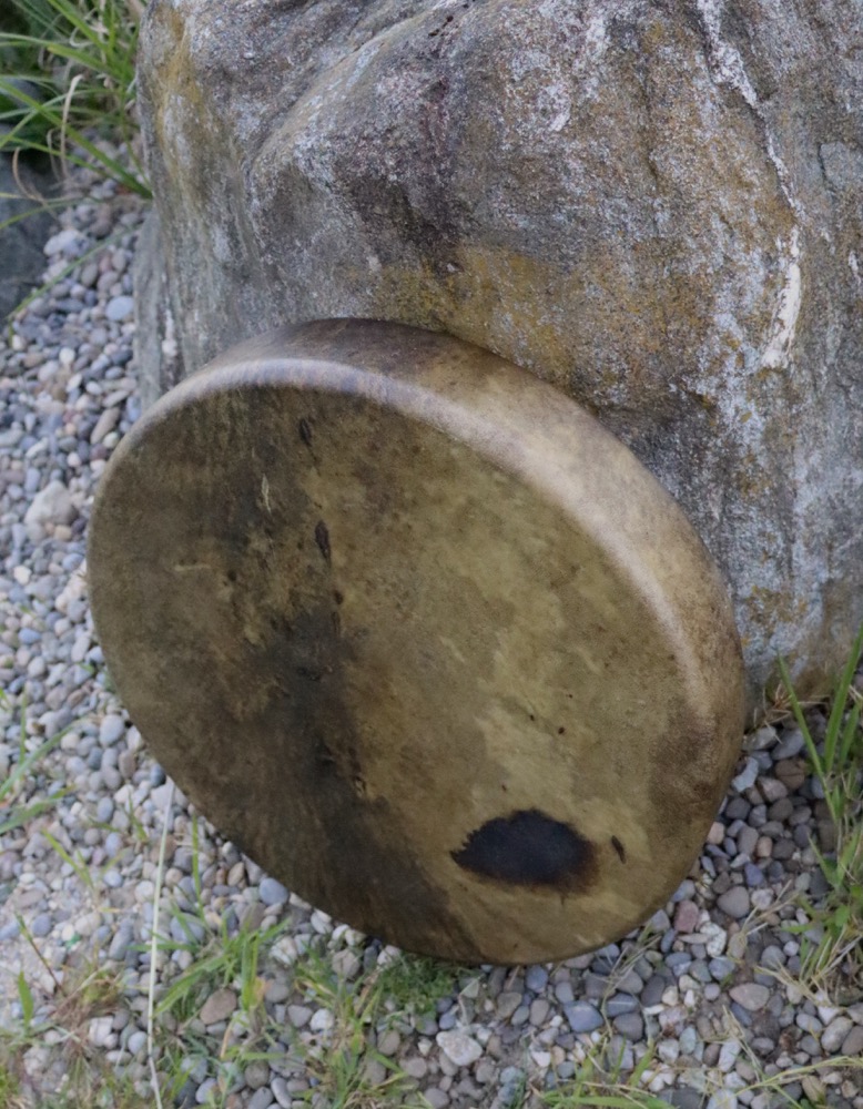 Neumondritual Trommel April 26 Rothirsch Bulle 40 cm 
