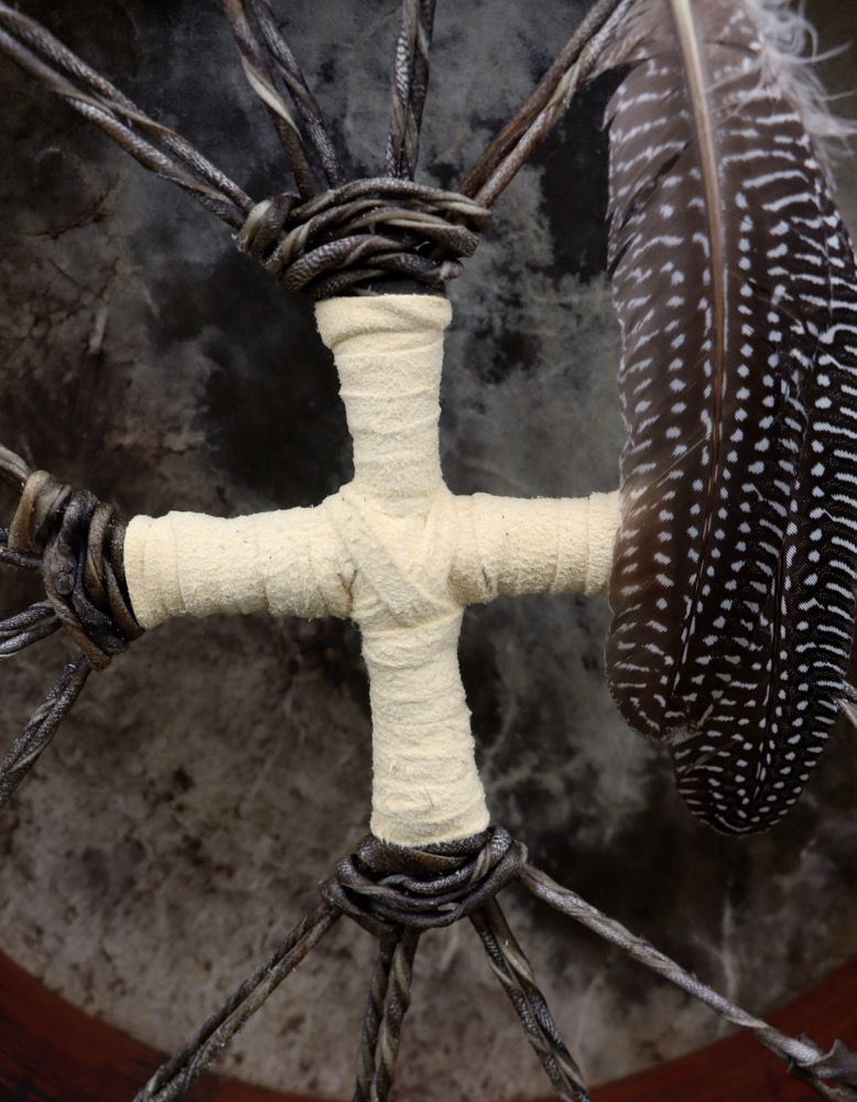 Schamanen Trommel Neumond Dez 25 Rothirsch Bulle 40 cm