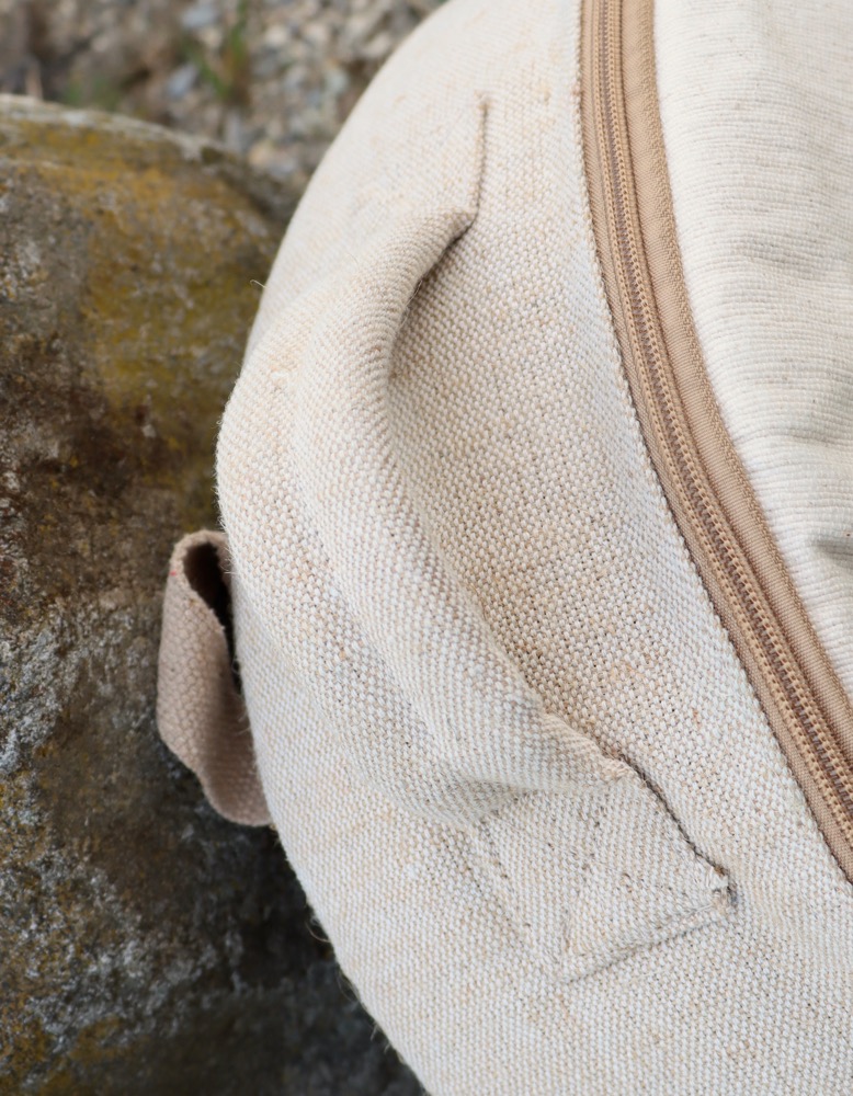 Trommeltasche Hanf mit Rucksackgurten 40 /41 cm 