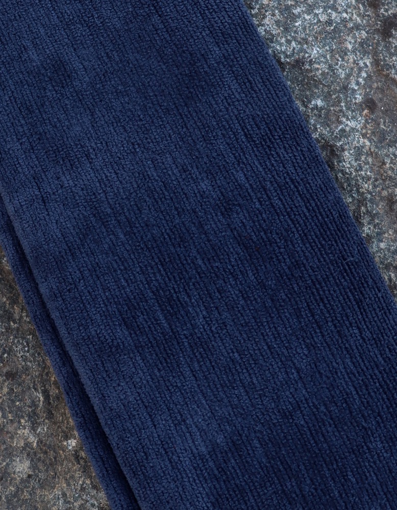 Flötenhülle aus weichem  Stoff blau 80 cm