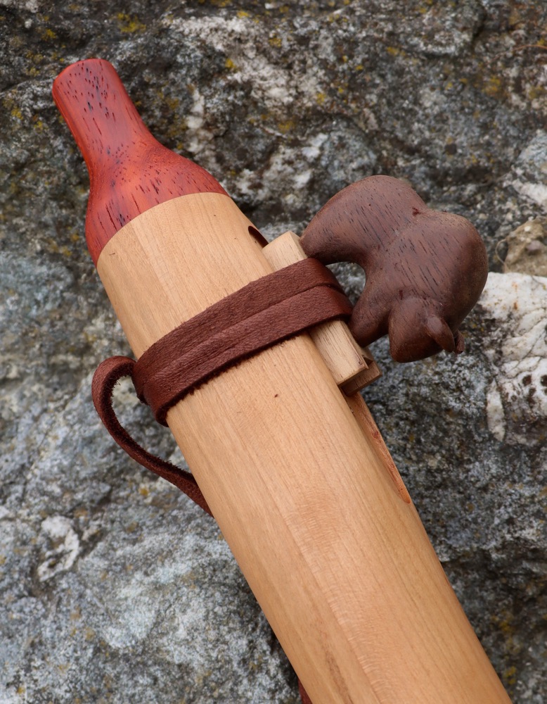 native american flute "Bison" Kirschholz B 432 hz 