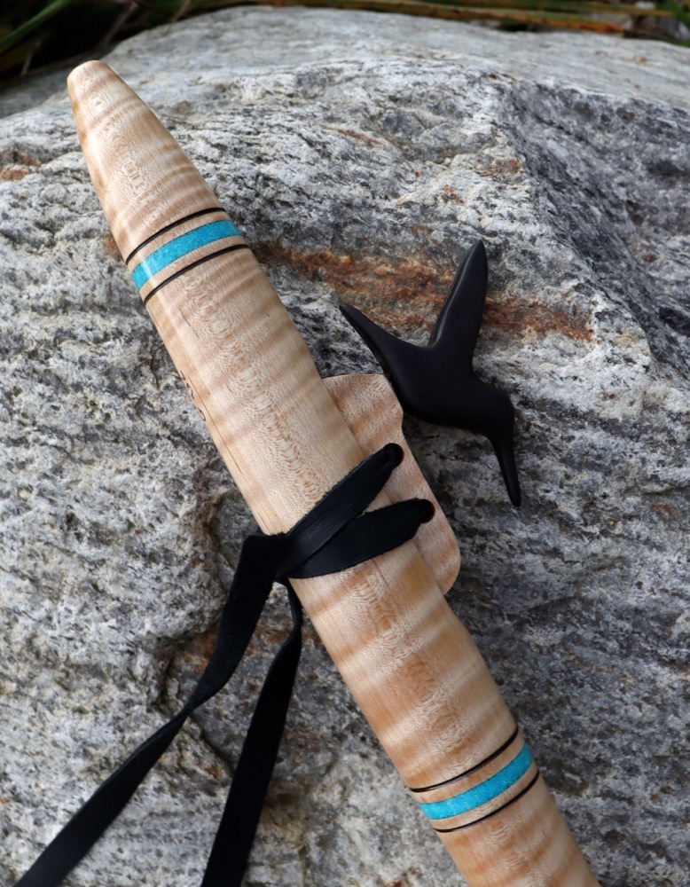 Liebhaberflöte Ahorn Riegelwuchs  Kolibri g moll 432 hz 