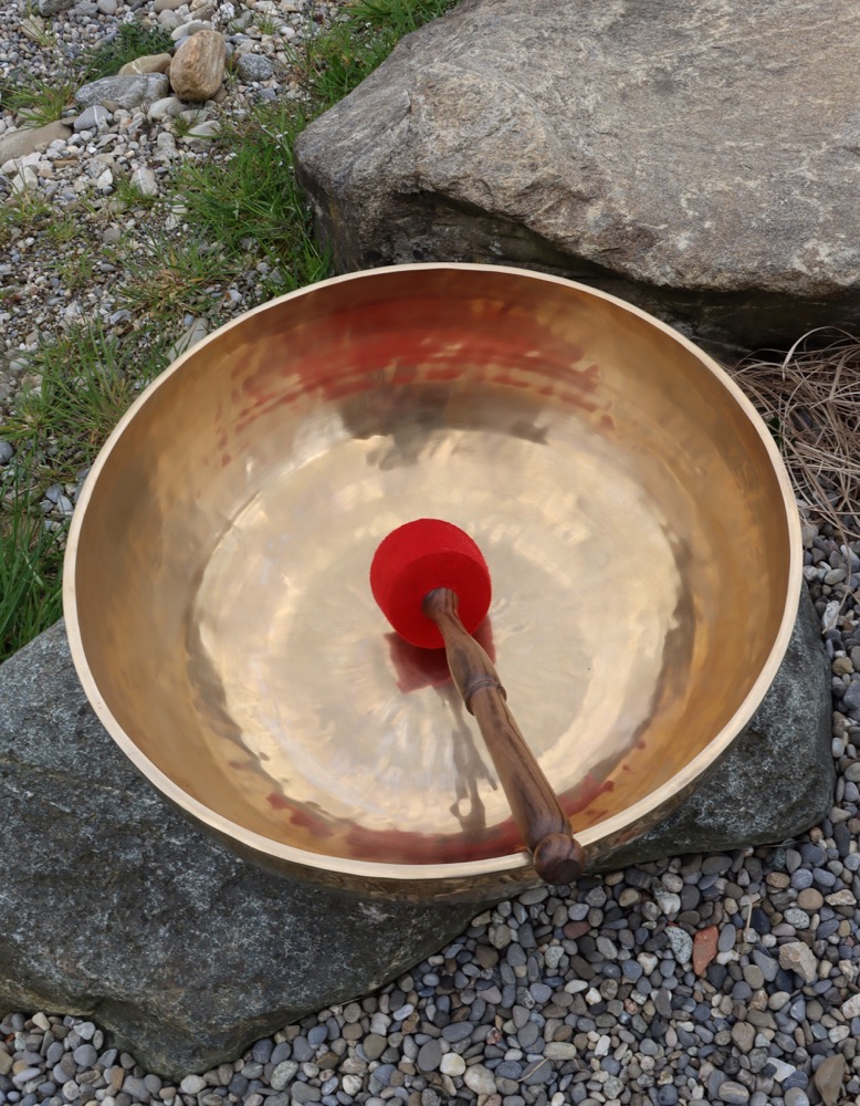 Fussklangschale SONNE 56,5 cm inkl. Schlägel und Kissen