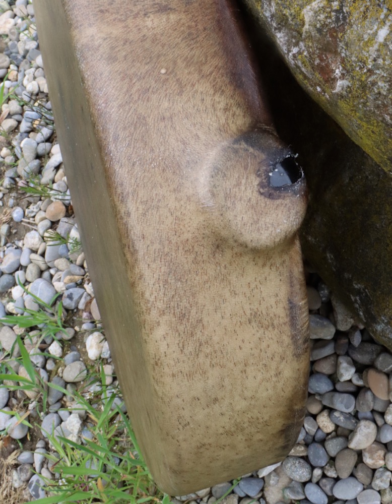 Edelsteintrommel Vollmond April 26 Rothirsch Bulle 35 cm