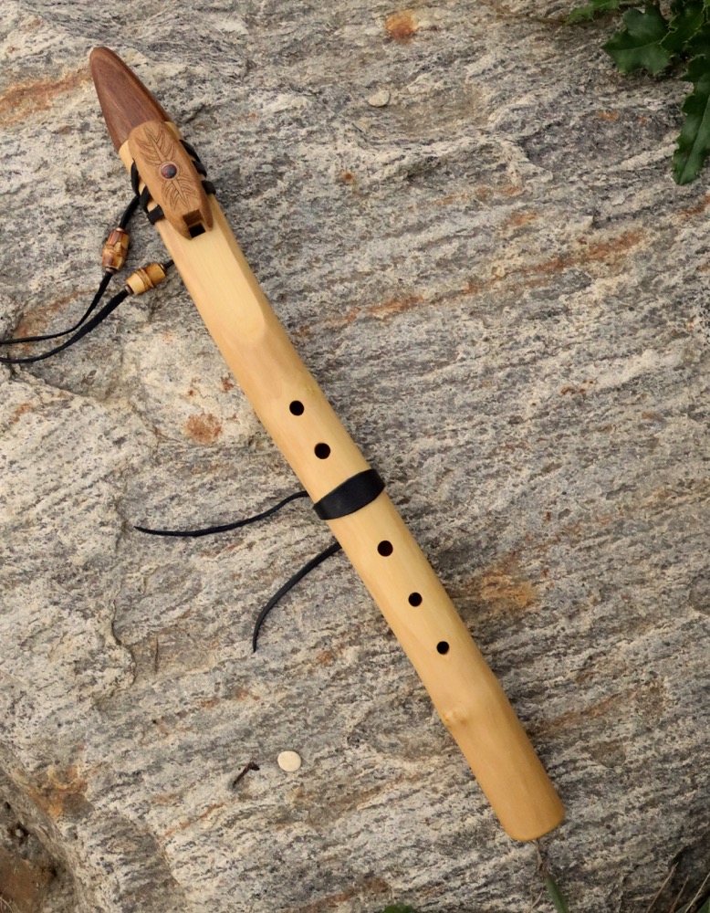 Gebetsflöte Hartriegel G Flöte  red Jasper 440 hz 