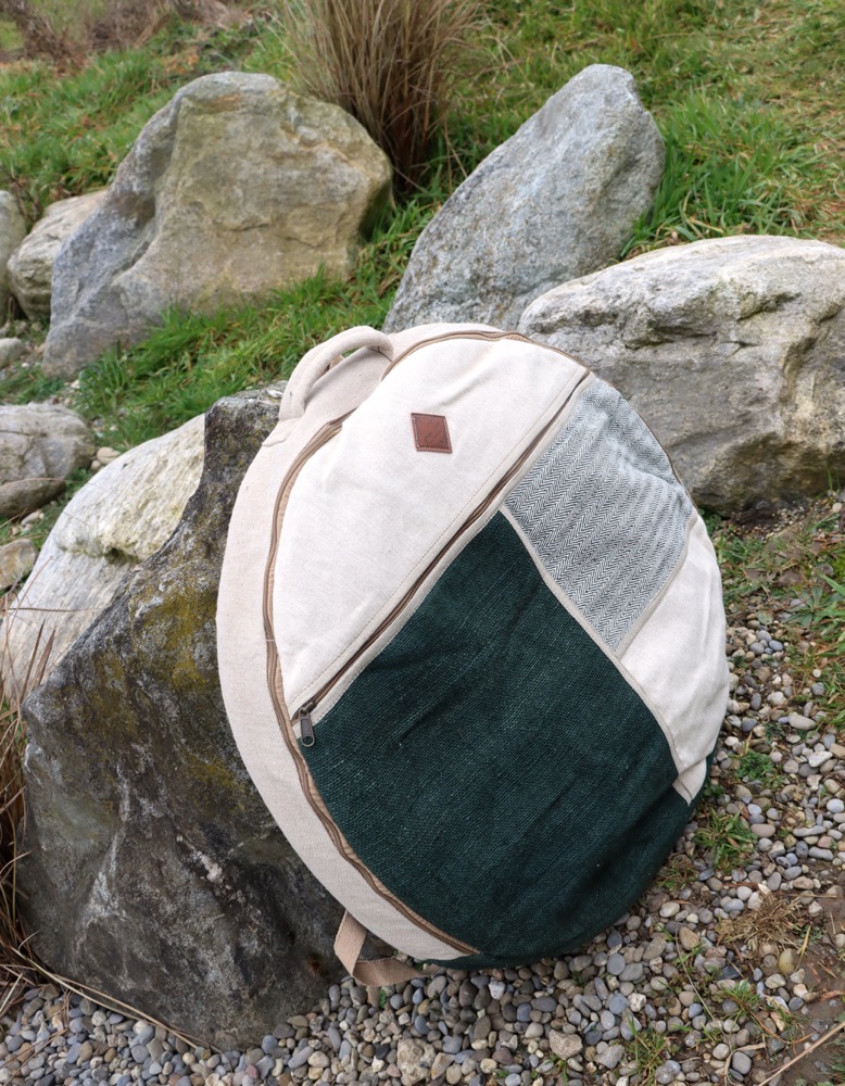  Trommeltasche Hanf mit Rucksackgurten 55-58 cm 