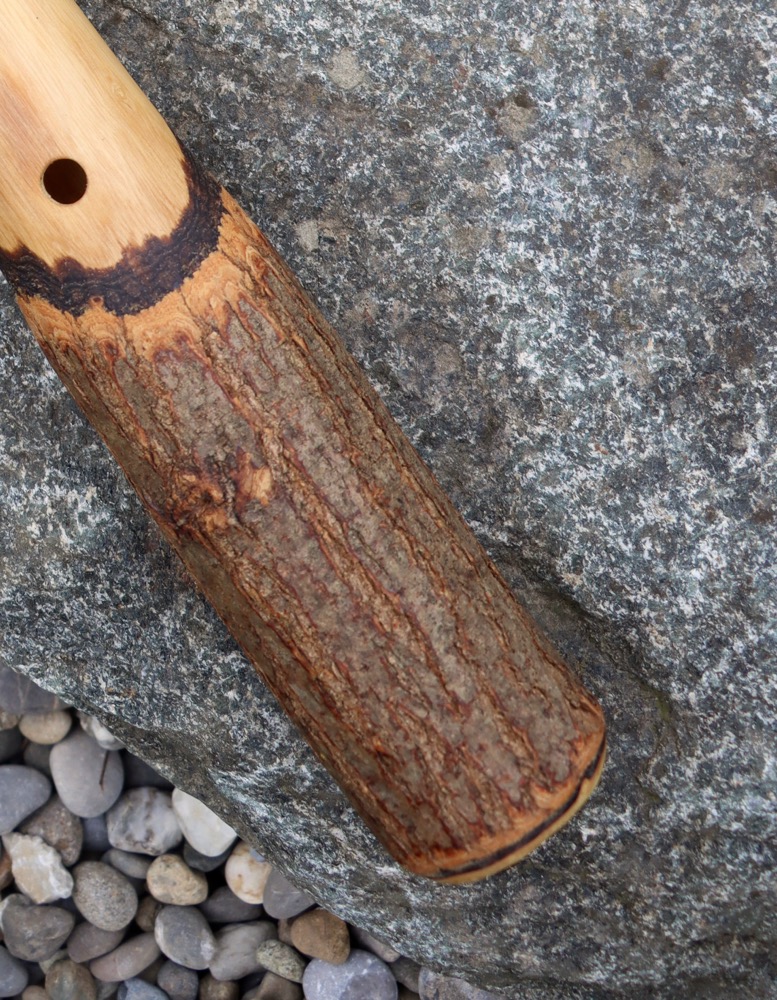 Gebetsflöte Holunder D Flöte 432 Bergkristall