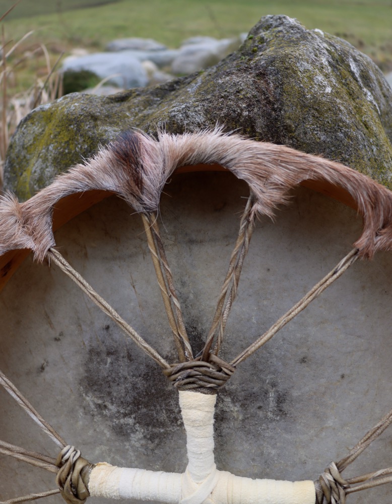 Schamanen Trommel  Ziege ungeschmückt 45 cm