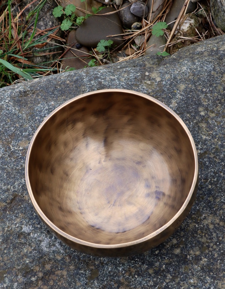 Klangschale Vollmond Sonne 16,5 cm inkl. Schl. und Kissen 