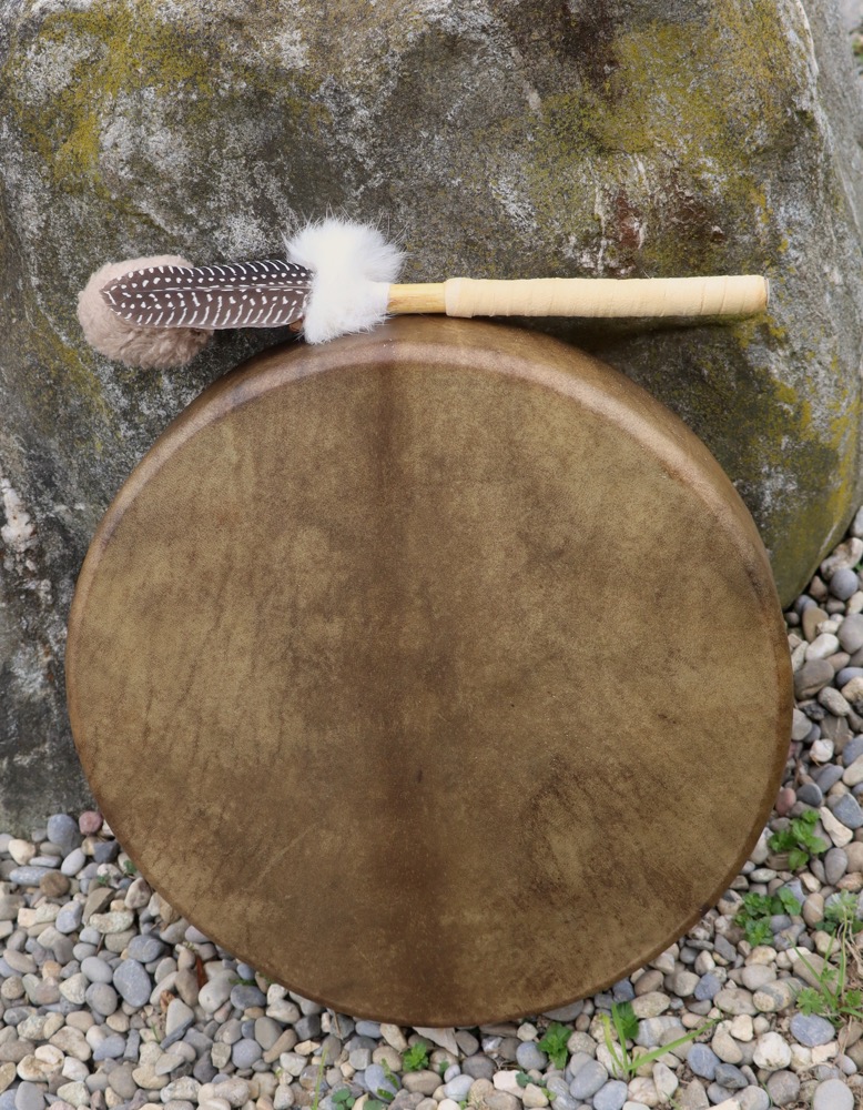 Vollmondritual Trommel Okt. 25 Rothirsch Bulle 36 cm