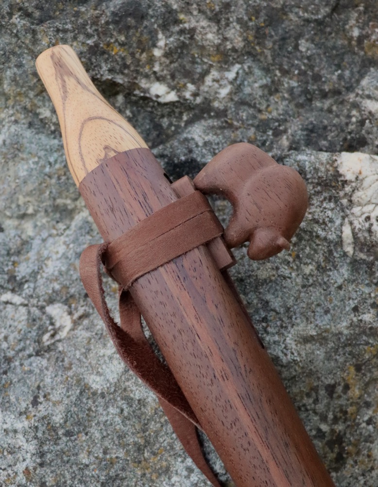 native american flute "Bison" Schwarznuss D 432 hz  