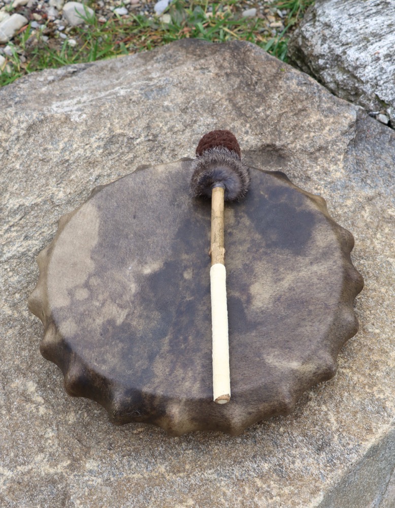 Schamanen Trommel Neumond Dez 25 Rothirsch Bulle 40 cm