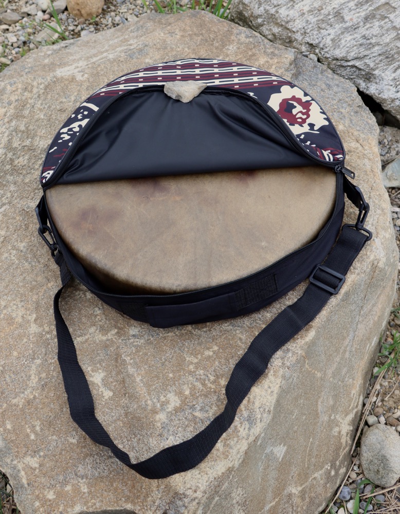Trommeltasche  mit Muster Trommelgrösse 45/46 cm