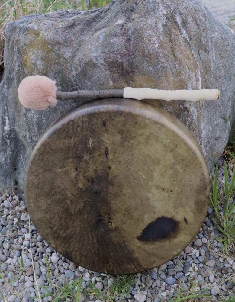Neumondritual Trommel April 26 Rothirsch Bulle 40 cm 