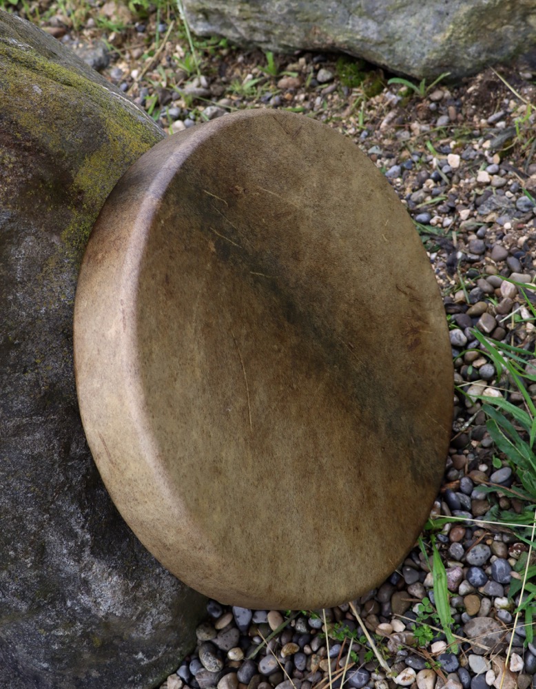 Schamanen Trommel Neumond Mai 25 Rothirsch Bulle 40,5 cm