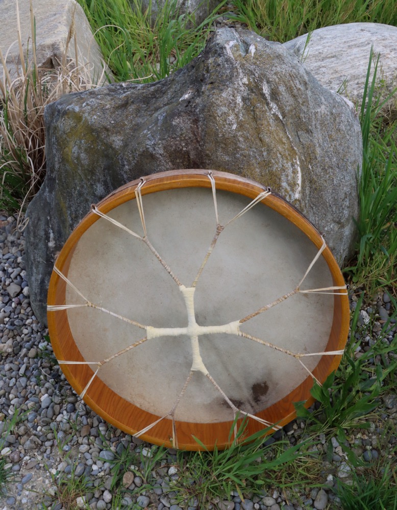 Schamanen Trommel Ziege 45,5 cm finished by DigiDrum