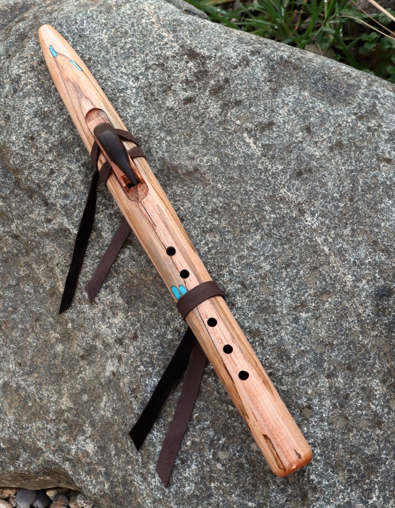 Gebetsflöte Liebhaberflöte Rabe Ahorn gestockt  C 432 hz 