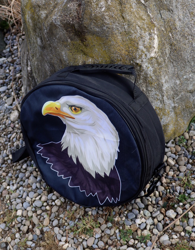 Trommeltasche Adler mit Rucksackgurten 35 cm