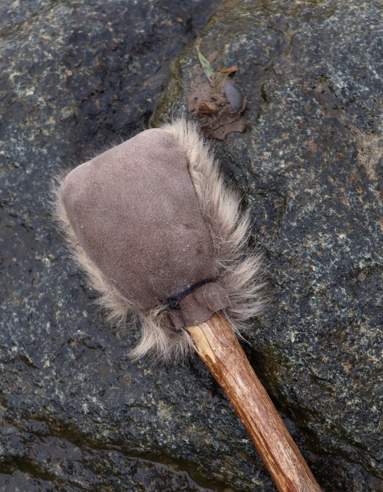 Trommelschlägel Fell/Leder Trommelgrösse 45/50 cm