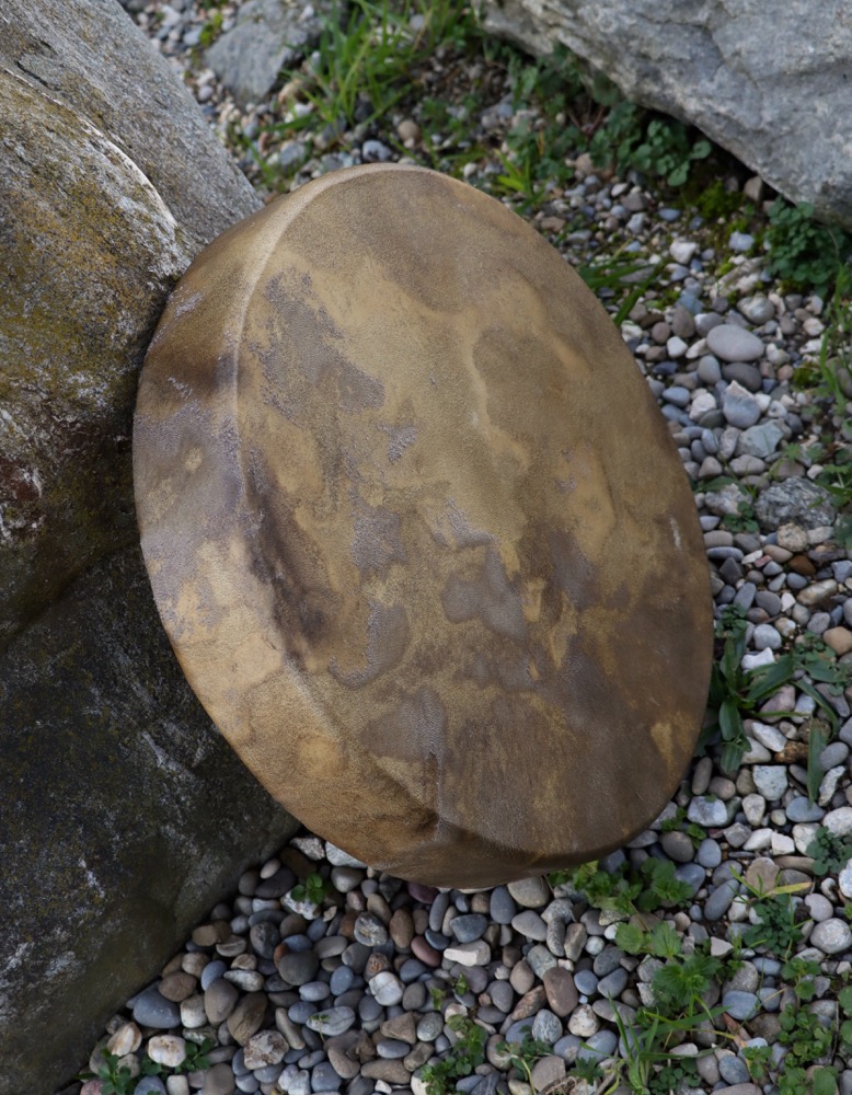 Schamanen Trommel Neumond Okt. 25 Rothirsch Bulle 35 cm