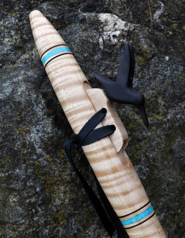 Liebhaberflöte Ahorn Riegelwuchs Kolibri f# moll 432 hz 