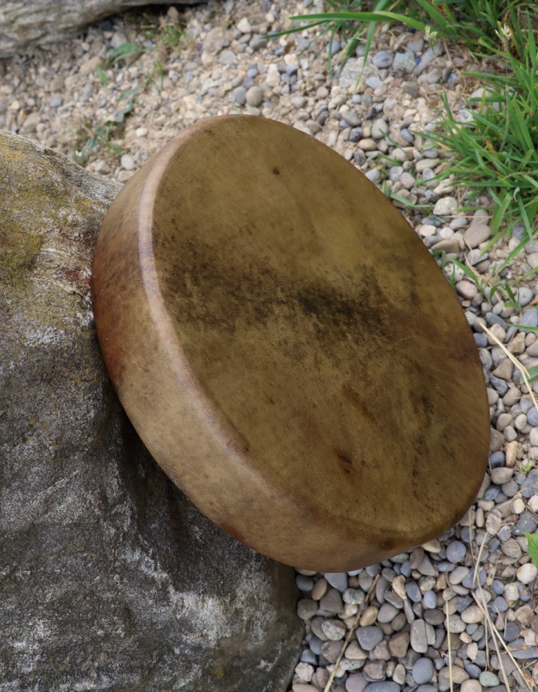 Schamanen Trommel Neumond Juni 25 Rothirsch Bulle 35,5 cm