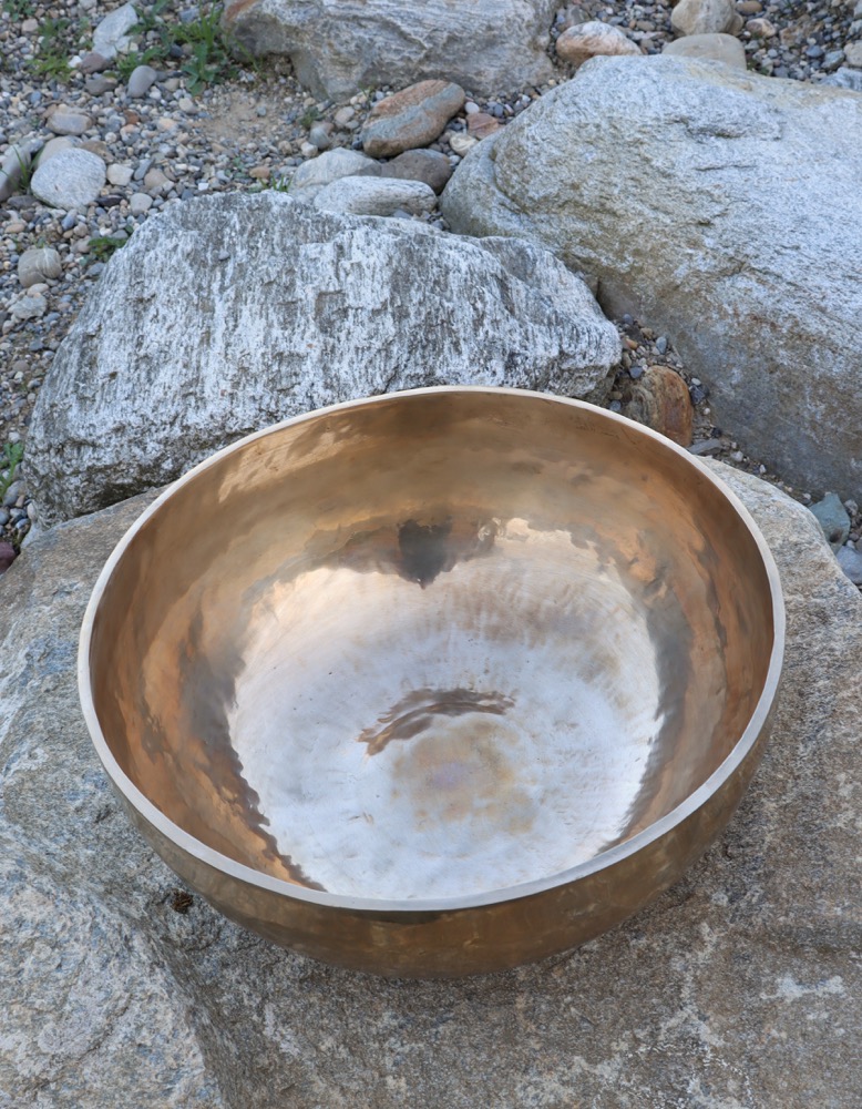 Fussklangschale  45,5 cm SONNE inkl. Schlägel und Kissen